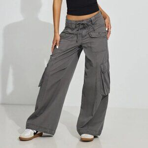 NWT Garage Extreme Baggy Cargo Pants Smoked Out Grey Size 0